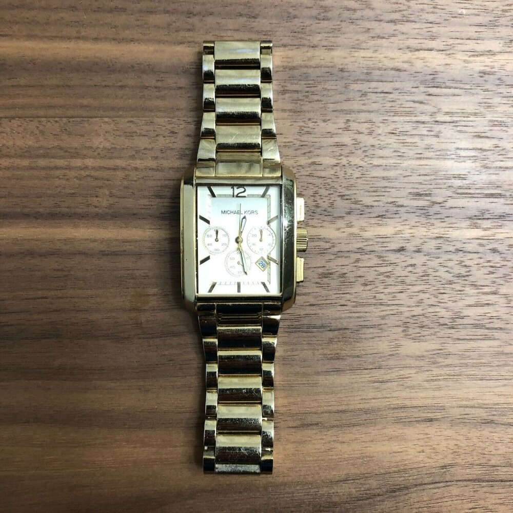 Michael Kors Womens MK5112 Gold Stainless Steel Link Bracelet READ DESCRIPTION